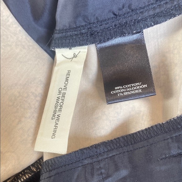 Ann Taylor Blue Cropped Pants with Medallion Design - Picture 6 of 6